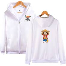 2020 New ONE PIECE Hoodie Zipper Hoodies Men/Women Long Sleeve Sweatshirt Hip hop Casual Pullover Oversized Clothes 2024 - buy cheap