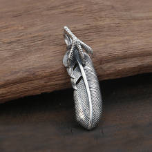 S925 Sterling Silver Jewelry Takahashi Goro Vintage Thai Silver Men and Women Eagle Claw Feather Pendant 2024 - buy cheap