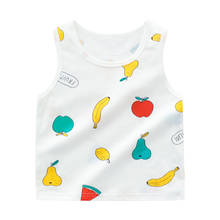 iairay summer tops for girls cotton fabric tank tops children sleeveless tshirt baby boy undershirt kids underwear baby clothes 2024 - buy cheap