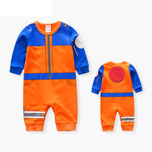 Одежда для новорожденных Детские хлопковые комбинезоны Аниме Наруто Новорожденные Carters Детские комбинезоны для маленьких мальчиков и девочек Карнавальный костюм 2024 - купить недорого