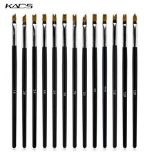 13pcs/set Nail Art Brush Smile Moon Shaped Acrylic French Brush Set UV Gel Polish Gradient Flower Painting Drawing Liner Pen 2024 - buy cheap