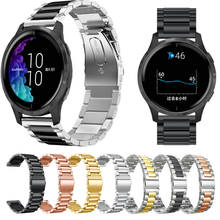 Pulseira de aço inoxidável para garmin vivoactive 3/venu movimento 3 luxe pulseira relógio inteligente 20mm 22mm pulseiras para vivoactive 4 3 pulseira 2024 - compre barato