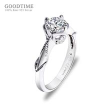 Fashion Women Wedding Rings 100% 925 Sterling Silver Ring Jewelry Accessories Crystal Zircon Rings For Couple Valentine's Day 2024 - buy cheap