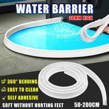 30 mm height Bathroom Water Stopper Water Partition Dry&Wet Separation Flood Barrier Rubber Dam Silicon Water Blocker Don't Slip 2024 - купить недорого