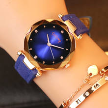 Gogoey-relojes de lujo para mujer, accesorio de marca superior de cristal, con correa de cuero informal, femenino 2024 - compra barato