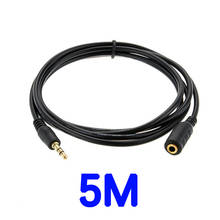 5 м разъем 3,5 мм аудио кабель-удлинитель для huawei P20 lite стерео 3,5 мм разъем Aux кабель для наушников Xiaomi Redmi 5 plus PC 2024 - купить недорого