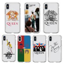 Rock cantor freddie mercúrio rainha capa de telefone transparente macio para iphone 5 5S 5c se 6s 7 8 11 12 plus mini x xs xr pro max 2024 - compre barato