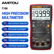 Amitou t106 digital 19999 countstrue rms profissional multímetro elétrico automático ac/dc atual testador medidor de tensão ferramentas 2024 - compre barato
