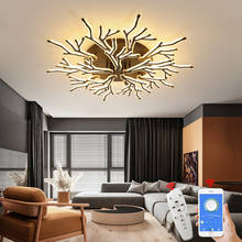 NEO Gleam Hot APP White/Black Finish Modern Led Ceiling Lights For Living Room Master Bedroom Fixtures AC85-265V Ceiling Lamp 2024 - buy cheap