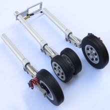 Metal Retractable Landing Gear 10mm/12mm Traction Wheel Brake Retracting Landing Gear Set for Fixed-wing Aircraft All model Set 2024 - buy cheap