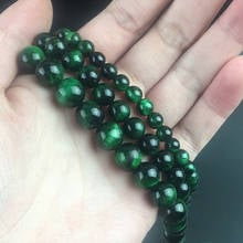 Natural Green Tiger Eye Stone Beads Round Loose Spacer Beads For Jewelry Making DIY Bracelet Necklace 15'' Pick Size 6/8/10/12mm 2024 - buy cheap