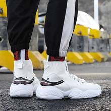 High Top Knitting Shark Sports Shoes Men Socks Sneakers Man Running Shoes Shoes Sport White Trainers Male Footwear Fitness E-370 2024 - buy cheap