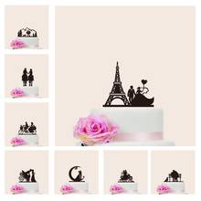 Mixed Funny Style Wedding Cake Topper Bride Groom Cake Topper MR  Mrs Black Acrylic Cake Decorating  Party Supplies Adult Favors 2024 - buy cheap