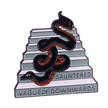 Good Omens snake pin Sauntered Vaguely Downwards brooch TV Show Fans Flair Addition proudly display your love for Crowley! 2024 - buy cheap