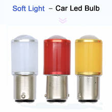 Luces de freno Led de plástico para coche, Bombilla de giro colorida de alto brillo, BA15S S25, blanco, 12V, 6Chips mejorados, 1157 P21/5 w, 2 uds. 2024 - compra barato
