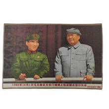 Bordado de seda antiguo de China, pintura colgante, estilo revolucionario Cultural, presidente Mao y Lin Biao 2024 - compra barato
