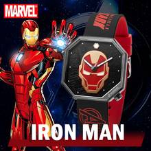 Disney-Reloj de pulsera de cuarzo para hombre, cronógrafo Original de Marvel, los vengadores, Iron Man, resistente al agua hasta 50m 2024 - compra barato