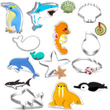 10pcs/lot Clay Cutter 430 Stainless Steel Fish Sealife Pendant Cutting Mold Designer DIY Ceramic Pottery Tools 2024 - buy cheap