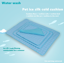 Pet Mat Summer Dog Ice Silk Mat Sofa Mat Pet Ice Mat Cold Sleeping Mat Summer Cooling Cat Cool Mat Pet Dog Universal 2024 - buy cheap