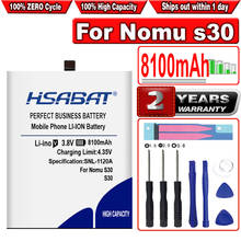 Baterias da substituição de hsabat 8100mah s30 para a bateria do telefone móvel de nomu s30 2024 - compre barato