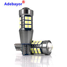 50 pcs Signal Lamp W16W LED T15 921 912 Bulb Super Bright 3030 27SMD T15 Led Canbus Auto Backup Reserve Lights Tail Lamp 12V 2024 - buy cheap