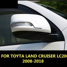 Cubierta de espejo retrovisor externo de coche, pegatina decorativa de lentejuelas para TOYTA LAND CRUISER LC200 2008-2018, accesorios para automóviles 2024 - compra barato