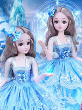 Muñeca articulada de moda para niñas, juguete de 60cm con articulaciones móviles, princesa romántica, realista, regalo de cumpleaños 2024 - compra barato