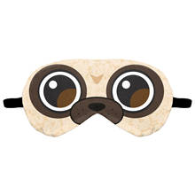 Máscara de olhos com estampa 3d, animais, olhos grandes, desenho animado, máscara para dormir, ocular respirável, tiara com venda, máscara noturna 2024 - compre barato