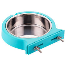 Crate Dog Bowl Removable Stainless Steel Dog Bowl Hanging Pet Cage Bowl Coop Cup Large Water Food Bowl for Dogs Cats Rabbits 2024 - buy cheap