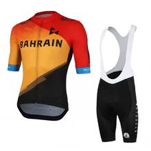 2020 Team BAHRAIN laser cut band cycling jersey set men race cuff quick dry summer MTB Ropa Ciclismo Bicycle maillot 2024 - buy cheap