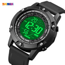 Skmei relógio digital militar japonês 100m, relógio masculino de pulso à prova d'água com calendário, relógio esportivo 1762 2024 - compre barato