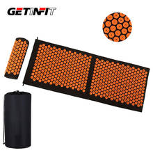 Getinfit Massager Cushion Massage Yoga Mat Acupressure Relieve Stress Back Body Spike Mat Acupuncture Yoga Mat With Pillow 2024 - buy cheap