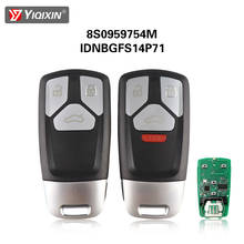 YIQIXIN 3/4 кнопки дистанционного смарт-ключ для автомобиля Audi A3 A4 A4L A5 A6 A8 S4 S5 QT Q7 QQ7 TTS 2016-2019 Замена заготовки аксессуаров 2024 - купить недорого