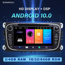 IPS 4GB 2 din Android 10 GPS Car Radio For Ford Focus 2 3 mk2 Mondeo 4 Kuga Fiesta Transit Connect S-MAXC-MAX Galaxy Multimedia 2024 - buy cheap