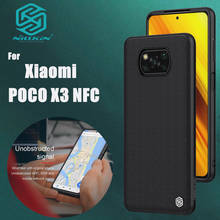 Nillkin-funda de fibra de nailon con textura para Xiaomi, carcasa trasera dura para POCO X3, NFC 2024 - compra barato