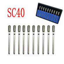 10pcs/set Dental Diamond Polish Burs For Low Speed Straight Handpiece 2.35mm Shank Diamond Nail Drill Milling Cutter 2024 - buy cheap