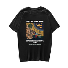 Забавная футболка с короткими рукавами с изображением Иисуса инопланетянина НЛО Повседневная Уличная футболка в стиле хип-хоп Мужская хипстерская футболка из 100% хлопка на лето 2020 2024 - купить недорого