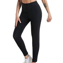 Pantalones moldeadores de cuerpo para Sauna, efecto de sudoración caliente, adelgazante, mallas de entrenamiento para gimnasio, pantalones de cintura alta para Fitness 2024 - compra barato