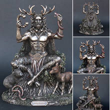 5 Polegada cernunnos celtics horned deus dos animais resina estátua do submundo para casa jardim decoração jardin ogród tuin 2024 - compre barato