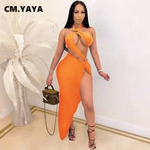 Summer Solid Beach Sexy Swimsuit Cut Out Bodysuit and High Side Slit Skirts Matching Two Piece Set Active Swimsuit Tracksuit 2024 - buy cheap