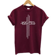 Camiseta de algodão mensageiro, camiseta gráfica engraçada com estampa de cruz religiosa, presente para amantes da bíblia 2024 - compre barato