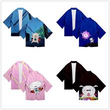 Kimono japonés con estampado 3D de Anime para mujer y hombre, ropa de calle informal de manga corta, moda de verano, Haori, Yukata, Cosplay, SUPER SHIRO 2024 - compra barato