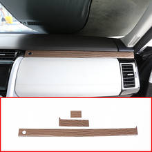 Car Accessory Central Control Storage Strips Trim For Land Rover Discovery 5 LR5 L462 2017-2018 Plastic Sands Wood Grain 3 Pcs 2024 - buy cheap