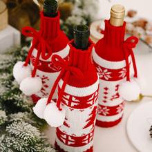 Santa Claus Wine Bottle Cover Christmas Decorations For Home 2020 Christmas Stocking Gift Navidad New Year's Decor 2021 2024 - buy cheap