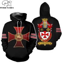 PLstar Cosmos All Over Print Knights Templar 3d hoodies/shirt/Sweatshirt Winter autumn funny Harajuku Long sleeve streetwear-5 2024 - buy cheap