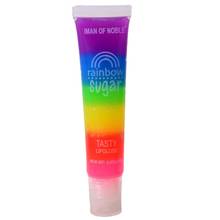 Rainbow Sugar Tasty Lip Gloss Transparent Scented LipGloss Clear Fruit Lip Balm Liquid Lipstick Moisturize Plumper Lip Oil TSLM1 2024 - buy cheap
