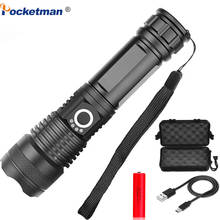 Most Powerful LED Flashlight USB Rechargeable Torch XHP50 Waterproof 5 Modes Zoomable 26650 18650 Battery Camping Hunting 2024 - buy cheap
