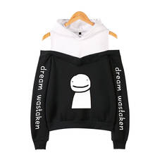 Dreamwastaken-Sudadera con hombros descubiertos para mujer, ropa de calle Harajuku, Sexy, a la moda, 2021 2024 - compra barato