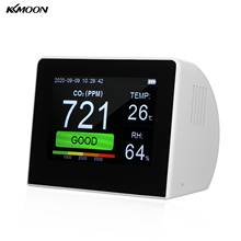 Kkmoon-monitor digital de qualidade do ar, medidor de co2, multifuncional, 3.5 polegadas, detector de gás, temperatura, umidade, testador 2024 - compre barato