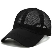 Men's Summer Breathable Mesh Cap fashion sports Baseball Caps Outdoor Sunscreen Hat Dry fast hats snapback hats gorras 2024 - buy cheap